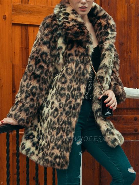 leopard coat long|women's leopard print fur coat.